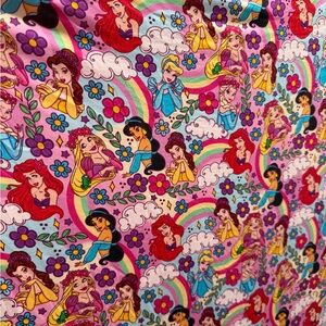 Colorful Princess Bamboo Blanket 50”x50” NWT